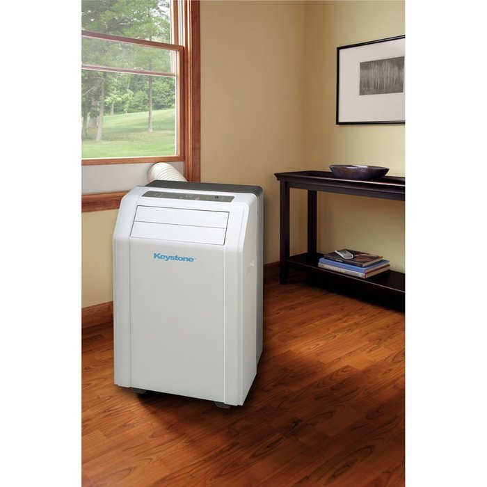 Keystone Eco-Friendly 14,000 BTU Indoor Portable Air Conditioner, Built-In Dehumidification with "No Bucket Design... N2
