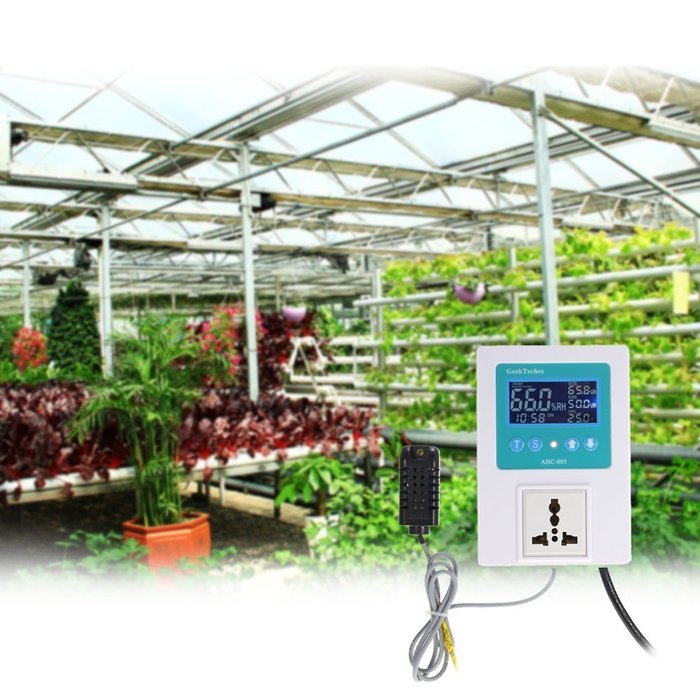 KKmoon AC110-240V 10A Intelligent Digital Humidity Controller with Sensor Humidification Dehumidification Control... N4