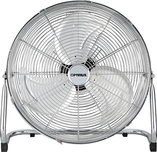 Optimus F-4122 Industrial Grade High Velocity Fan Chrome Grill, 12"