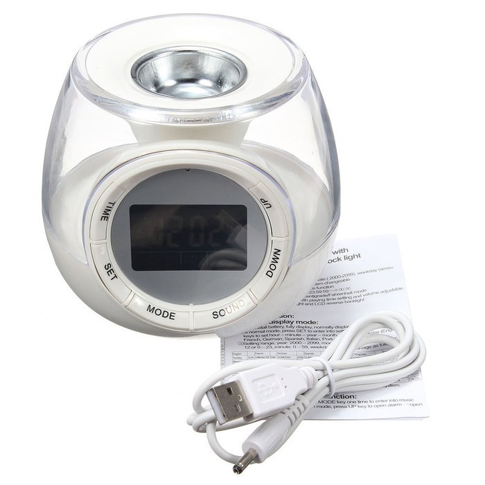 ELEGIANT Clock chramatic Lamps USB Aromatherapy Fragrance Decorative LED Night Light Aroma N2