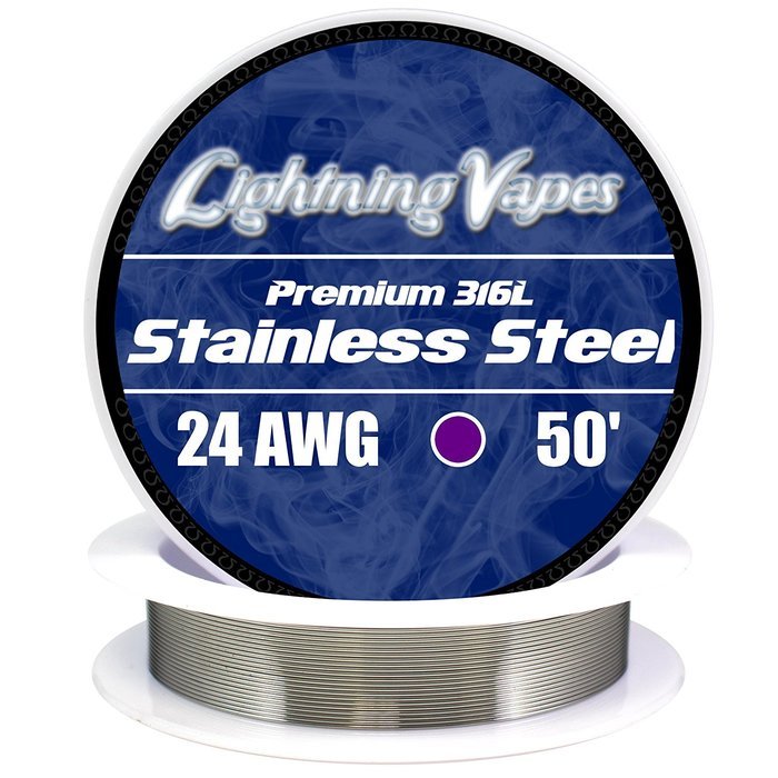 LV Stainless Steel 316L Wire 24 AWG - 50'