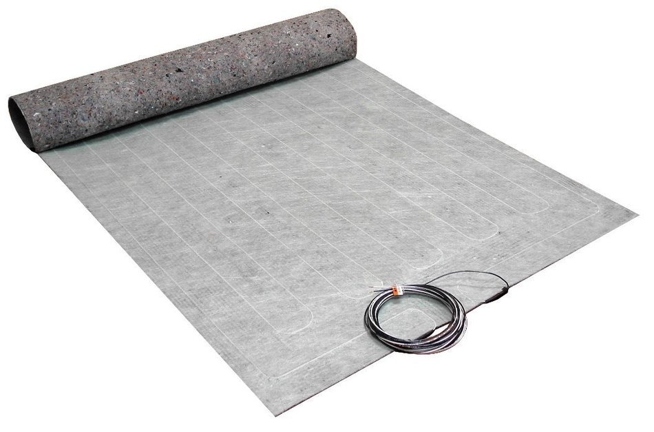 72 Sq. ft. Electric Under Floor Heating Mat for Laminate and Wood Floor Heating: 240-Volt (heated floor coverage... N2