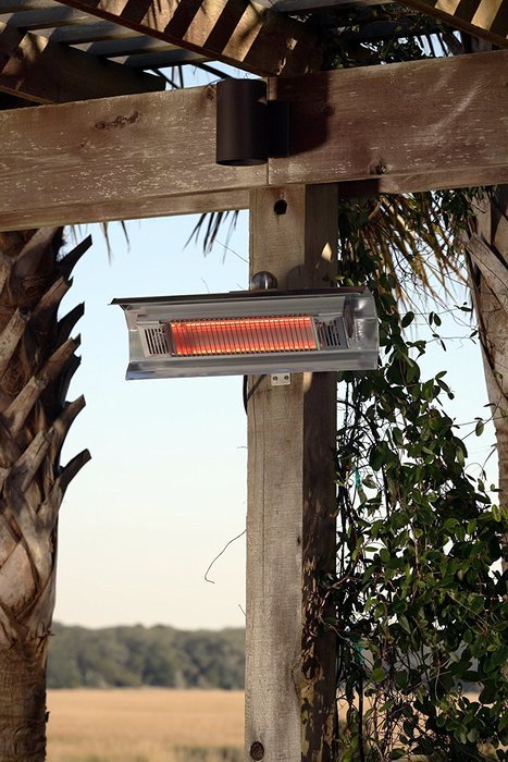 Fire Sense Indoor/Outdoor Wall-Mounted Infrared Heater, Stainless Steel N5