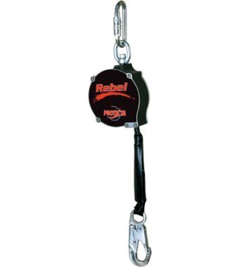 3M Protecta Rebel AD120A 1-Inch Web Self Retracting Lifeline, Lifeline Hook, Housing Carabiner, 20-Feet, Red/Black...