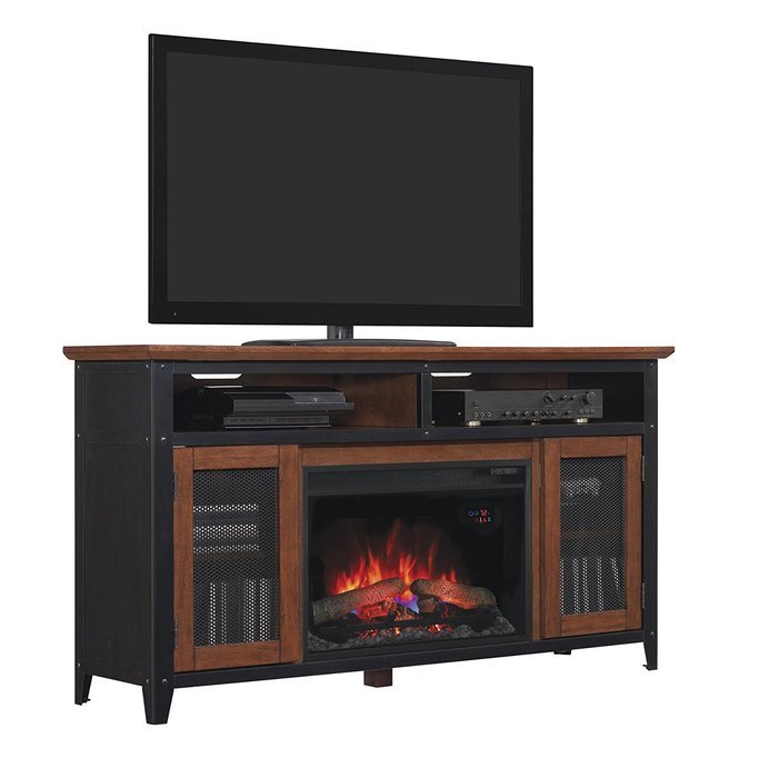 ClassicFlame 26MM4964-C296 Landis TV Stand for TVs up to 65", Old World Brown (Electric Fireplace Insert sold... N2