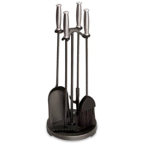 Barrel Handle Stove 5 Piece Iron Fireplace Tool Set