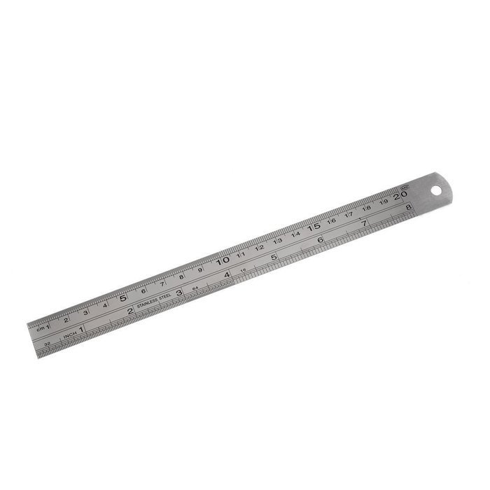 TOOGOO(R) Stainless Steel 20cm 8 Inch Metric Straight Ruler Measuring Tool