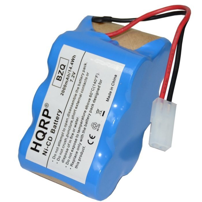 HQRP 7.2V Battery for Euro-Pro Shark V1945Z XB1945W XB1946W 2-Speed Cordless Sweeper #XB1946W XB1946 V1945 + Coaster