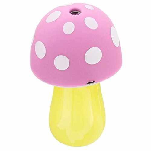 Mushroom Humidifier Aroma LED Air Diffuser Purifier Atomizer OE USB Lamp Household Office Water Purification N3