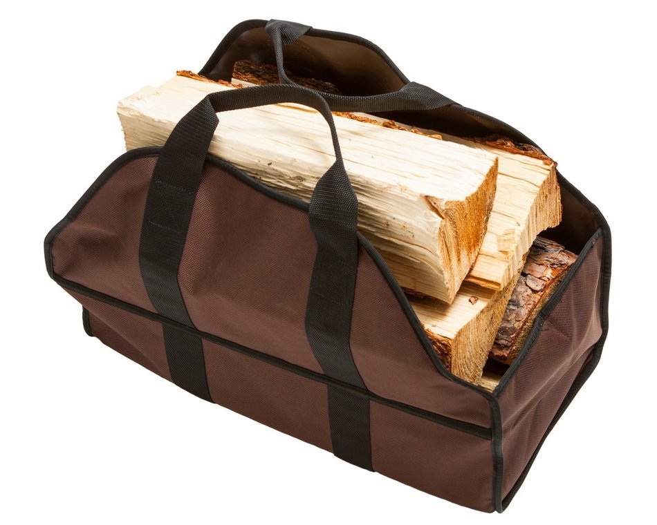 Premium Log Carrier & Wood Tote by SC Lifestyle (Navy Blue) N5