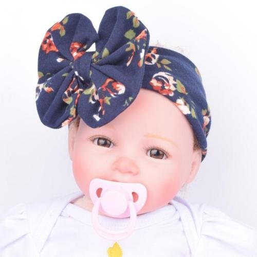 Newborn Infant Toddler Girls Baby Stripe Bowknot Beanie Hat Comfys Hospital Cap N12