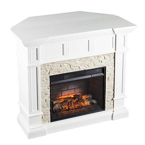 Southern Enterprises Merrimack Corner Infrared Electric Fireplace N5