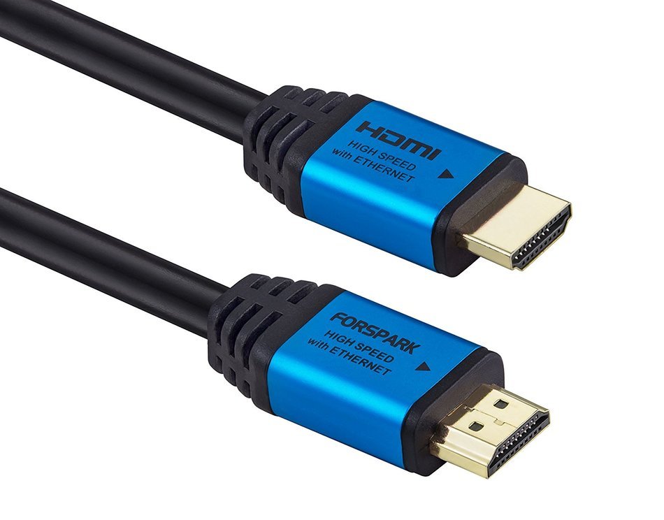 FORSPARK High Speed Ultra HDMI Cable 8ft with Ethernet ,Full HD, Supports 4K, 3D, 1080p Full HD Latest Version... N6