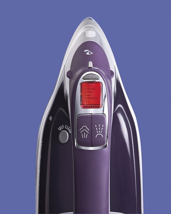Hamilton Beach Durathon Digital Retractable Cord Iron, Purple N2
