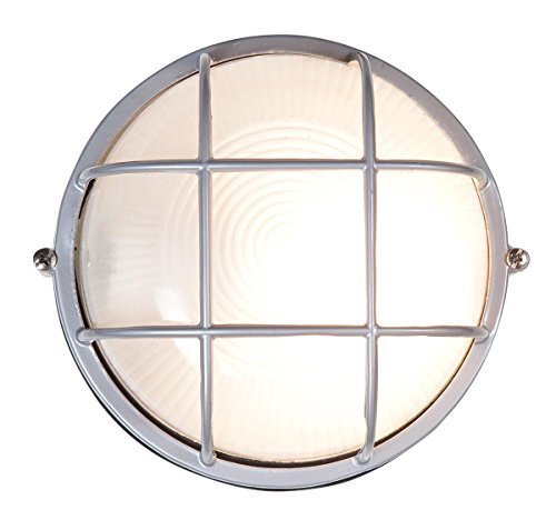 Access Lighting 20296-SAT/FST Nauticus 1LT Wet Location Bulkhead Fixture, Satin Finish with Frosted Glass by Access...