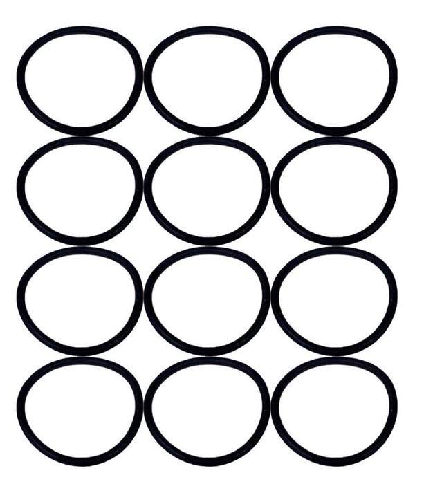 Eureka SAN-GENBELT (12 Pack) Vacuum Cleaner Rubber Brush Roll Belt, Black # E-30563-12pk