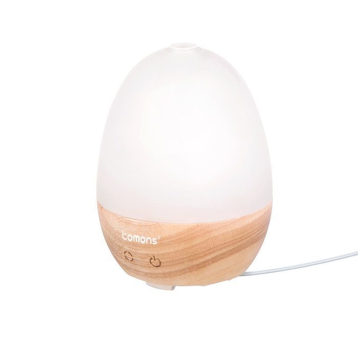 Tomons Wooden Design Essential Oil Diffuser, Ultrasound Air Humidifier with Integrated LED Lighting (6 Colors)... N4