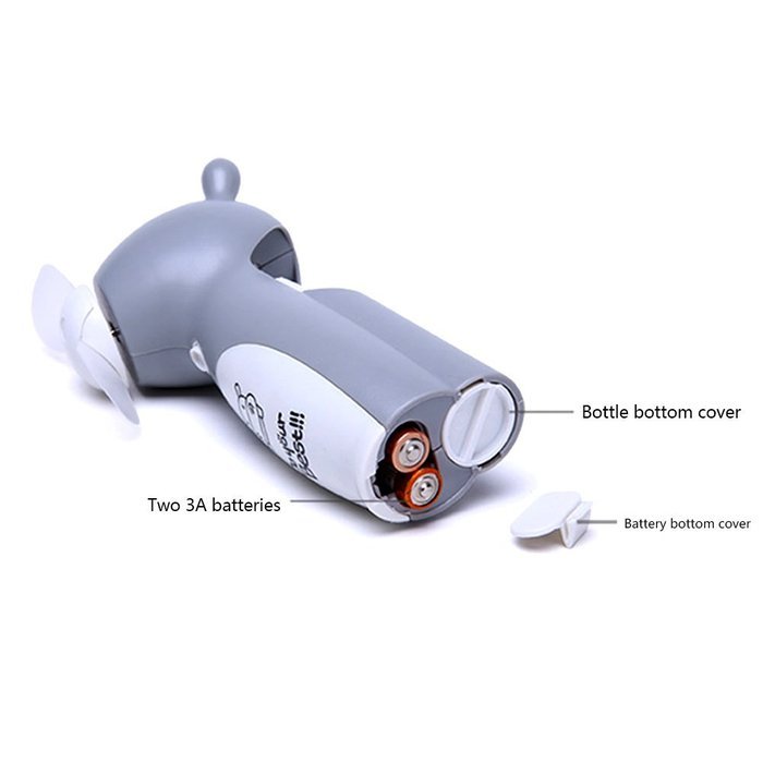 AMTopShow Best Cool Mist Humidifier Fan Air Cooler Battery Powered Super Long Lasting Hello Kitty Style N75