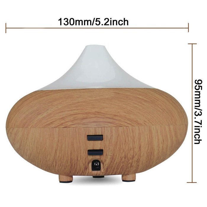 Essential Oil Diffuser,EVELTEK Wood Grain Cool Mist Portable Aromatherapy Air Humidifier,7 Colors Changing LED... N7