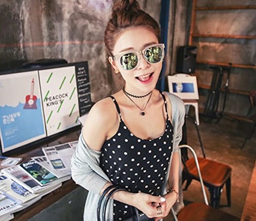 Elegant black lace Choker Pearl double clavicle necklace waves short chain NEW N3