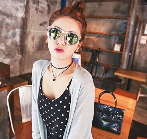 Elegant black lace Choker Pearl double clavicle necklace waves short chain NEW N4