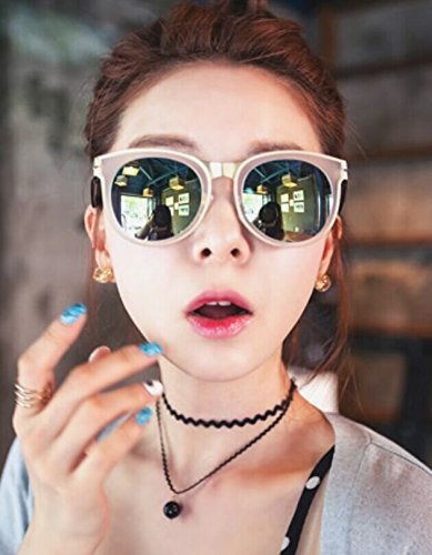 Elegant black lace Choker Pearl double clavicle necklace waves short chain NEW N5