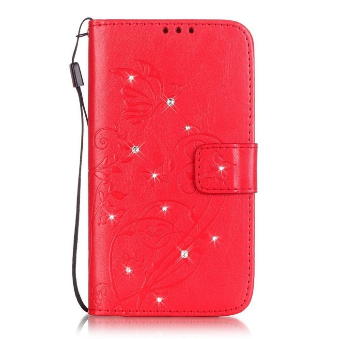 Spritech(TM) Pu Leather Bling Phone Case For LG G Stylo 2 LS775/LG Stylus 2 K520,Handmade Crystal Accessary Flower... N33