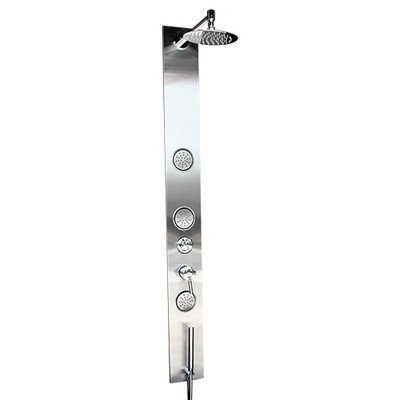 BOANN BNSPS919 Stainless Steel Rainfall Shower Head In-Wall Shower Panel, 8 by BOANN