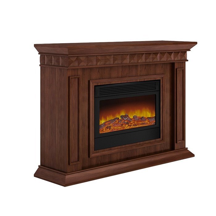 Argo Furniture Alessandra Electric Fireplace, Walnut N19