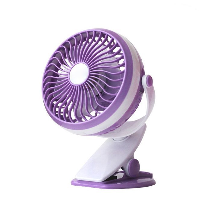 USB Rechargeable Battery Operated Clip On Fan, FLOVEME [ Mini Desk Fan ] Portable Handheld Electric Fan for Baby... N6