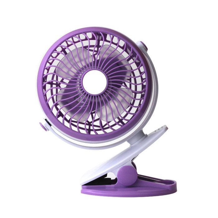 USB Rechargeable Battery Operated Clip On Fan, FLOVEME [ Mini Desk Fan ] Portable Handheld Electric Fan for Baby... N7