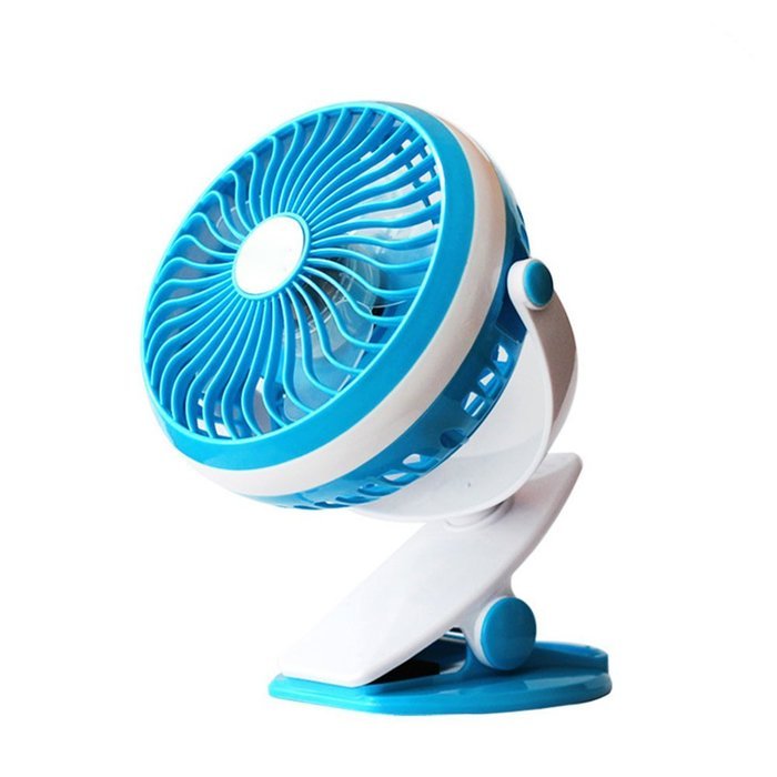 USB Rechargeable Battery Operated Clip On Fan, FLOVEME [ Mini Desk Fan ] Portable Handheld Electric Fan for Baby... N9