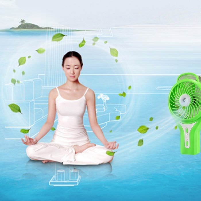 BearsFire&reg; Portable Handheld USB Mini Misting Fan with Personal Cooling Mist Humidifier Fan Rechargeable Battery... N6