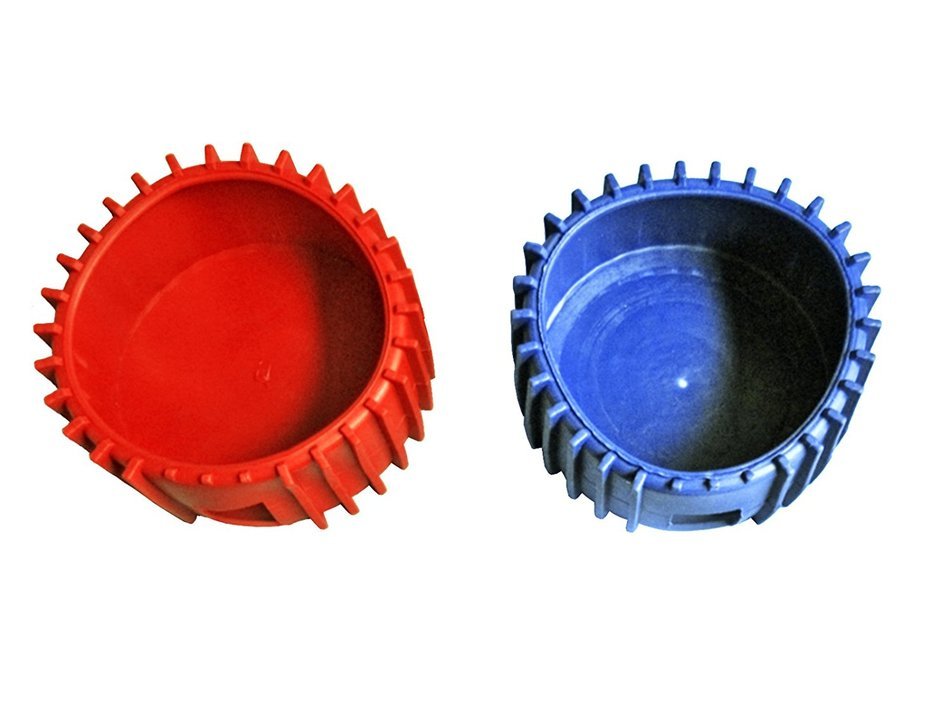 Manifold Gauge Cover for 2.5" Gauges. Protective Boot for High and Low sides (Red & Blue)