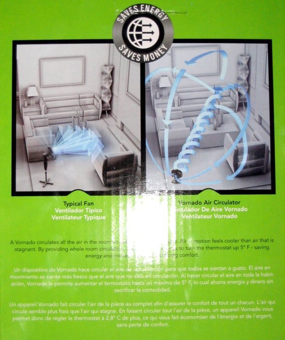 Vornado CR1-0186-06 360 Compact Whole Room Air Circulator N3