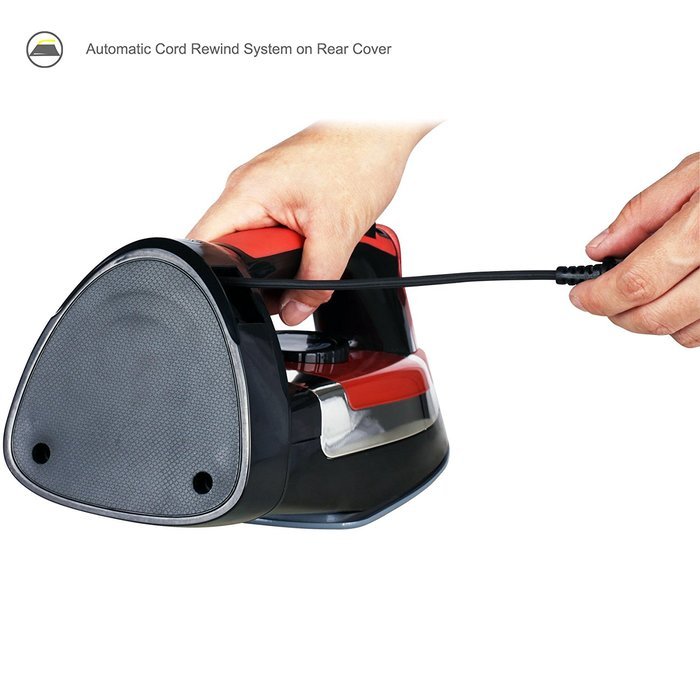 ZZ ES2346RRB Advantage 1400 Watt Steam Iron with Non-stick Ceramic Soleplate, Red N3