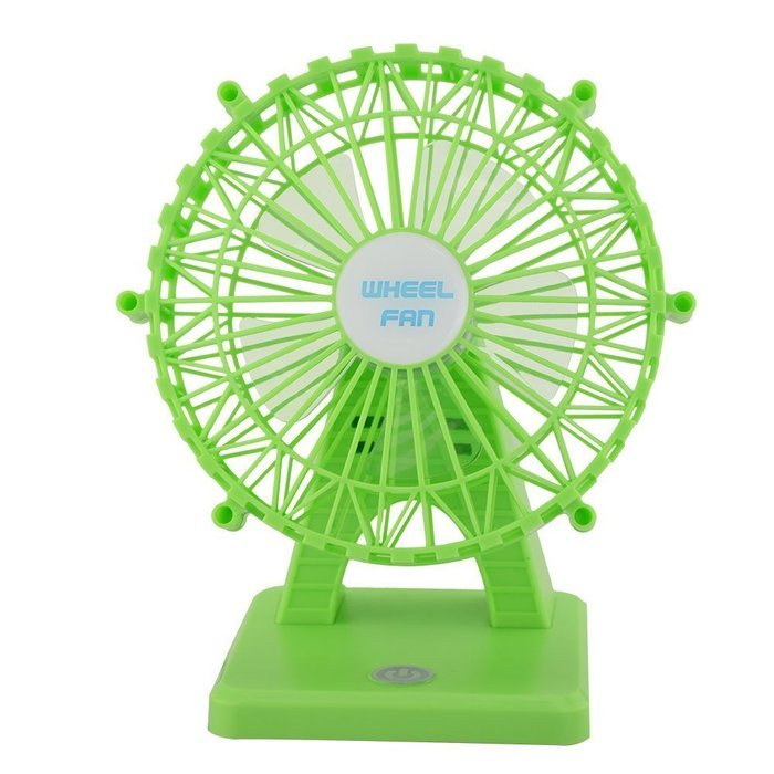 Number-One Portable Fan Sky Wheel Shaped Mini USB Rechargeable Fan Desk Table Fans Electric Personal Fan Adjustable... N7