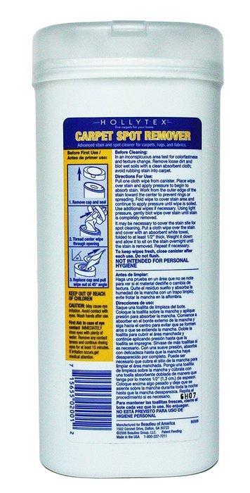 Hollytex Carpet Spot Remover 35 Cleaning Cloths N2