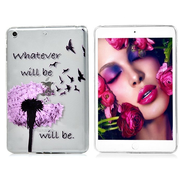 YOKIRIN iPad Mini1/2/3 Case, Fashion Printed Series Slim Fit Shock-absorption Flexible Clear Hybrid Soft TPU Rubber... N27