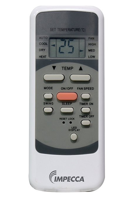 Impecca IPAH14-KS 14,000 BTU Heat & Cool Portable Air Conditioner with Electronic Controls N7