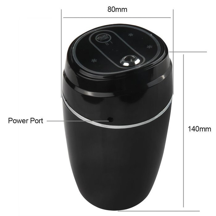 Soyan USB Cool Mist Ultrasonic Humidifier, 300ml Essential Oil Diffuser for Car/Home/Office (Blue) N20