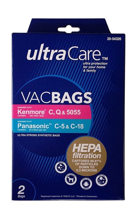 UltraCare - Kenmore & Panasonic HEPA - 2 bags