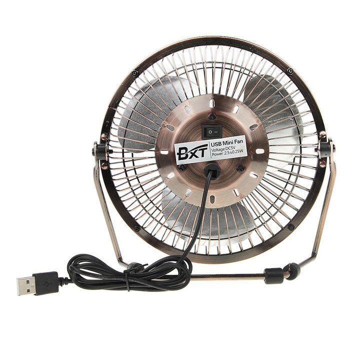 BXT 360 Degree Rotating USB Cooling Table Vintage Retro Metal Electric Home Office PC Laptop Desktop Portable... N41