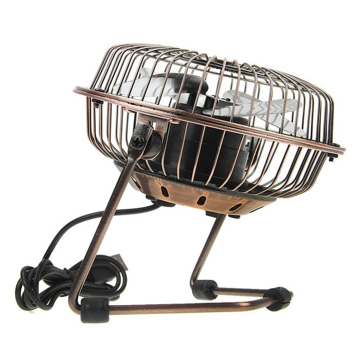 BXT 360 Degree Rotating USB Cooling Table Vintage Retro Metal Electric Home Office PC Laptop Desktop Portable... N50