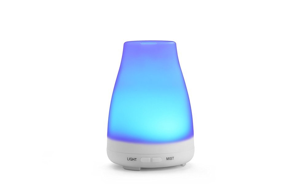 Tigerhu Ultrasonic Air Aroma Humidifier With Changing 7 Color LED Lights Electric Aromatherapy Essential Oil Aroma... N6