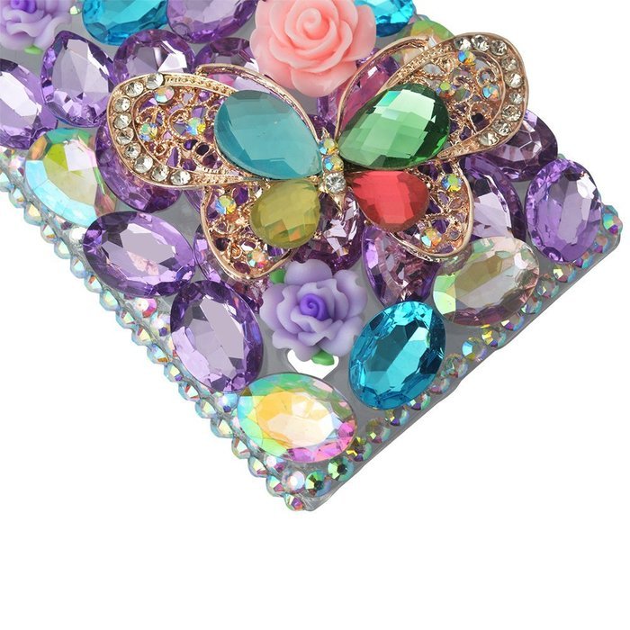 Spritech(TM) Bling Clear Phone Case For LG spirit h440 C70/LG Escape 2/LG Logos/LG Spirit 4G LTE,3D Handmade Silver... N30