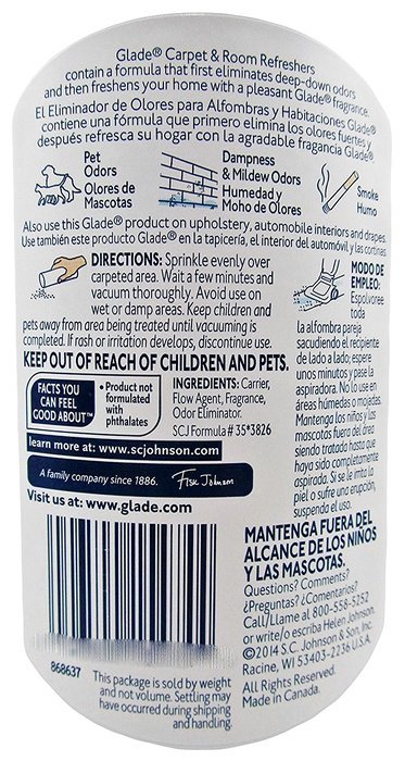 Glade ~ Carpet & Room Refresher 32oz ~ Pack of 2 ~ (Orange - Hawaiian Breeze) N2