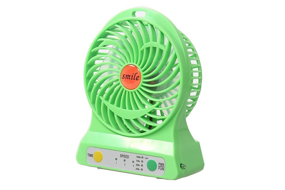Multi-functional Portable Desk Fan Battery Operated Fan USB Rechargeable Battery Powered Handheld Fan with Lithium... N15