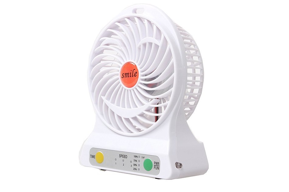 Multi-functional Portable Desk Fan Battery Operated Fan USB Rechargeable Battery Powered Handheld Fan with Lithium... N19