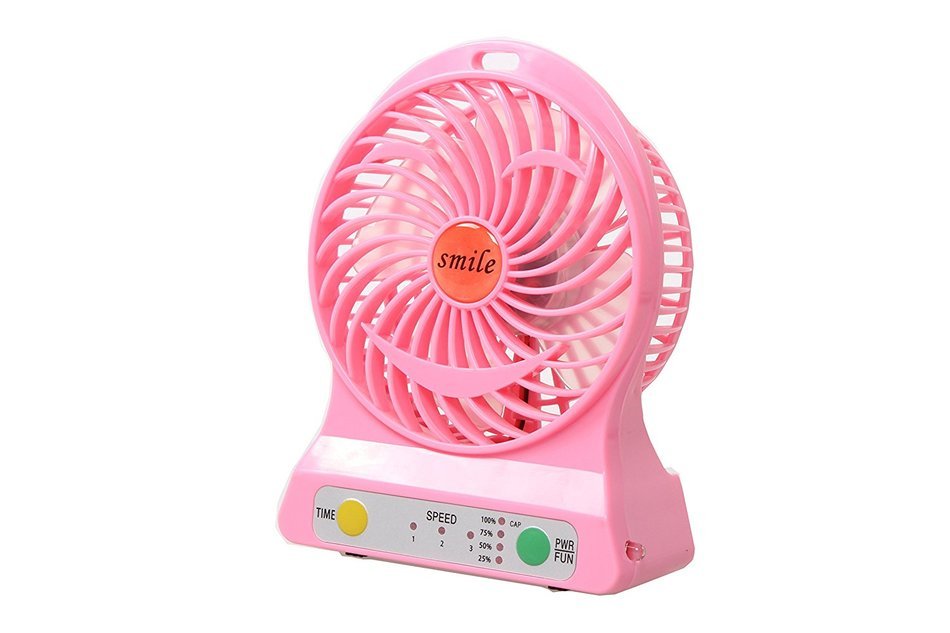 Multi-functional Portable Desk Fan Battery Operated Fan USB Rechargeable Battery Powered Handheld Fan with Lithium... N21